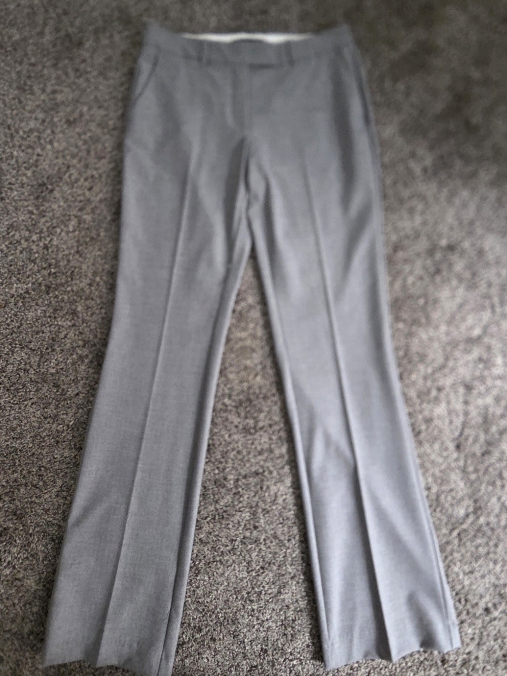 Zara Light Gray Tailored Trousers